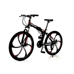 YISHENG Bici pieghevoli YISHENG Bicicletta Pieghevole 30 Bobina A Spostamento A velocità, Set Completo di Mountain Bike da 25 Pollici (Circa 69 Cm) I Grandi Round di Freni Positivi Sono Adatti, Adatti per Il Viaggio, Rosso