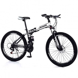 YISHENG Bici pieghevoli YISHENG Pneumatici Da Montagna Pieghevoli Da 25 Pollici (circa 65 Cm), Con Forche A Sospensione Anteriore, Cambio A 24 Velocità, Freni A Disco Meccanici, Possono Essere Utilizzati In Aree Urbane E Rur