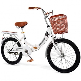 YSHUAI Bici pieghevoli YSHUAI Bicicletta Pieghevole Bici Retro Tempo Libero Pieghevoli 20 / 22 / 24 Pollici Pieghevole Bici Pieghevole Bicicletta Pieghevole Bicicletta per Uomo E Donna, Bicicletta Pieghevole con La Luce, 22inch