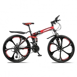 YZ-YUAN Bici YZ-YUAN Mountain Bike, Bici Pieghevoli per Adulti, Biciclette da 26 Pollici, Mountain Bike A Sospensione Completa, Bici da Uomo E da Donna, Mountain Bike con Coda Rigida