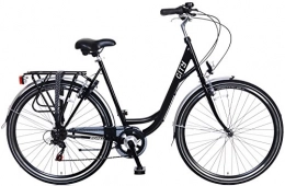 Unbekannt Bici 28 pollici da donna City Bike 6 Gang popal 2893 – 6SP, nero