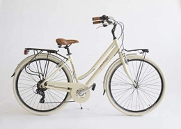 BC CASCIOLI Biciclette da città BC CASCIOLI.IT Bicicletta Via Veneto Lady Alluminio Size 46 -The Original- Made in Italy (Beige Cappuccino)