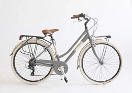 BC CASCIOLI Biciclette da città BC CASCIOLI.IT Bicicletta Via Veneto Lady Alluminio Size 46 -The Original- Made in Italy (Grigio Gallante)