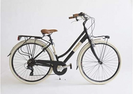 BC CASCIOLI Biciclette da città BC CASCIOLI.IT Bicicletta Via Veneto Lady Alluminio Size 46 - The Original - Made in Italy (Nero Polvere di caffè)