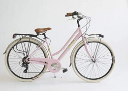 BC CASCIOLI Biciclette da città BC CASCIOLI.IT Bicicletta Via Veneto Lady Alluminio Size 46 -The Original- Made in Italy (Rosa Diva)