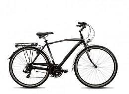 Cicli Puzone Biciclette da città BICI 28 ZEFIRO UOMO 21V ALLUMINIO NERO OPACO ZFR21V MADE IN ITALY (47 CM)