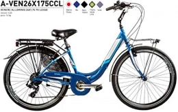Cicli Puzone Biciclette da città Bici Alluminio Misura 26 X 175 Donna City Bike Venere 6V Art. A-VEN26X175CCL