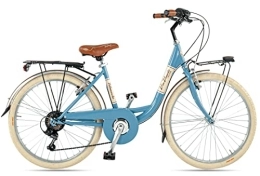 Velomarche Bici BICI BICICLETTA 24 GIULY LADY 6V VIA VENETO BLU MAMA NON MAMA