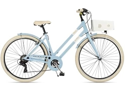 Velomarche Bici BICI DONNA MILANO 28 6V. TELAIO ALLUMINIO MISURA 46 AZZURRO