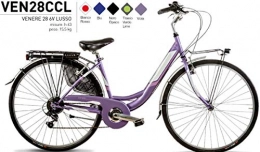 Cicli Puzone Biciclette da città Bici Misura 28 Donna City Bike Venere 6V Art. VEN28CCL