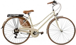 Cicli Puzone Biciclette da città Bici Misura 28 Donna Trekking Vintage Sport Rondine 6V Art. SPORT28D (Panna)