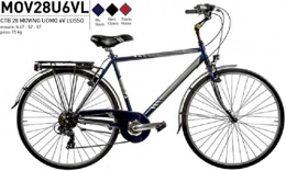 Cicli Puzone Biciclette da città Bici Misura 28 Uomo City Bike 6V Moving Art. MOV28U6VL (57 CM)