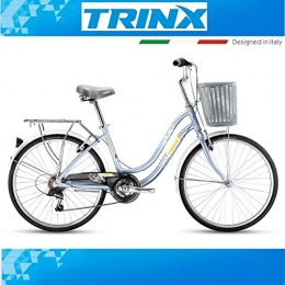 TRINX BIKES GERMANY Biciclette da città Bicicletta 24 pollici da ciclismo trinx Cute 3.0 City Bicicletta Shimano 7. Gang alluminio