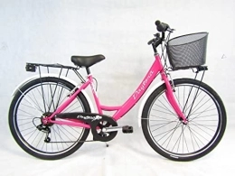 Daytona Bici bicicletta da donna bici da passeggio city bike 26'' cambio 6 velocita' Daytona (rosa)