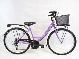 Daytona Bici bicicletta da donna bici da passeggio city bike 26'' cambio 6 velocita' Daytona (viola)