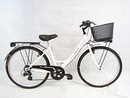 Daytona Bici bicicletta donna bici da passeggio city bike 26'' cambio 6 velocita' Daytona (bianco)