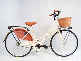 Daytona Bici bicicletta donna bici da passeggio classica stile retro' vintage olanda 26 colore panna cesto vimini