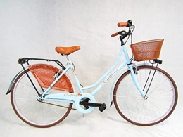 Daytona Bici bicicletta donna bici da passeggio olandese 26 azzurro vintage cesto marrone