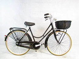 Daytona Bici bicicletta donna bici vintage R freni a bacchetta 26'' con cesto nero in vimini