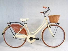 Daytona Bici bicicletta donna da città bici da passeggio classica stile retro' vintage olanda 26 colore panna cesto vimini