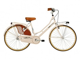 Cicli Adriatica Bici Bicicletta Vintage Da Donna 26" H45 Cicli Adriatica Week-End Panna