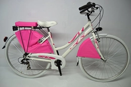 Cicli Ferrareis Bici City Bike Donna 28 Bianca 28 Fucsia 6v Personalizzabile