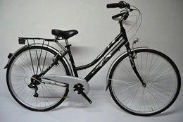 Cicli Ferrareis Bici City Bike Donna 28 in Alluminio 6v Nera Personalizzabile