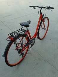 Cicli Ferrareis Bici City Bike Donna 28 Venere Alluminio 6v Nera Rossa Personalizzabile
