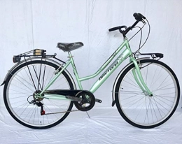 Daytona Bici Daytona Bici 28 Trekking Donna Verde Shimano 6V. (Cestino in Regalo)