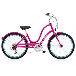 Electra Biciclette da città Electra Townie Original 7D EQ Damen Fahrrad Pink 26" Beach Cruiser Rad Beleuchtung, 539232