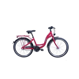 Hawk Biciclette da città HAWK City Wave Girls - Bicicletta per bambini, 24 pollici, con telaio in alluminio leggero, forcella ammortizzata Zoom e cambio Shimano a 3 marce, colore: Rosa