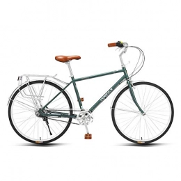 JKCKHA Biciclette da città JKCKHA City Bike Uomo 5 velocità Ibrido Retro Commuter Urbano, Blu