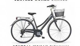 MBM Bici MBM Central, Bicicletta da Trekking Donna, (Nero A01), 28