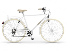 MBM Bici MBM Elite, Bicicletta Pieghevole Oldstyle Uomo, Bianco A28, Taglia Unica