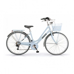 MBM Bici MBM Silvery, Bicicletta Donna, Blu (Azzurro A25), 28"