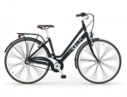 MBM Bici MBM Touch 28' D TK all 3V Nexus, Bici Donna, Nero Lucido A01, 50