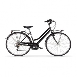 MBM Bici MBM Turing, Bicicletta da Trekking Donna, Nero (Nero A01), 28