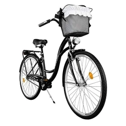 Milord Bikes Biciclette da città Milord. Bici Comfort con Coppia Bici OLIANO Donna 1 Ganza Nero 26