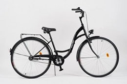 Milord Bikes Biciclette da città Milord. Comfort Bike, Bicicletta da Città Donna, 1 velocità, Nero, 28"