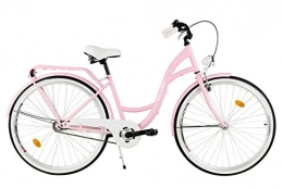 Milord Bikes Biciclette da città Milord. Comfort Bike, Bicicletta da Città Donna, 3 velocità, Rosa, 28"