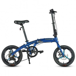 Mountain Bike Biciclette da città Mountain Bike Bicicletta Bicicletta Pieghevole Assorbimento degli Urti City Car Portatile Mini Bicicletta Bicicletta per Studenti Adulti 7 File (Color : Blue, Size : 133 * 60 * 102CM)