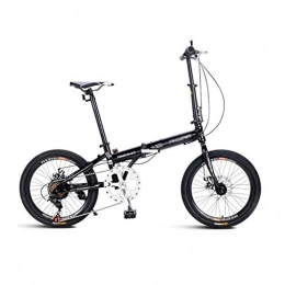 Mountain Bike Biciclette da città Mountain Bike Bicicletta Pieghevole Bicicletta Ammortizzatore a velocit variabile Freno a Doppio Disco Portatile One Wheel 8 velocit (Color : Black, Size : 150 * 60 * 92cm)