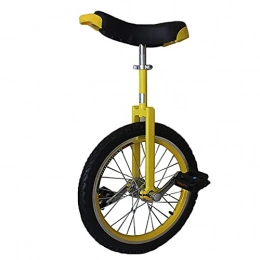 aedouqhr Bici aedouqhr Monociclo Monociclo per Bambini 16 Pollici, Ragazzi Ragazze Principianti età 4 / 5 / 6 / 7 Anni, Altezza 115-155 cm, Monociclo Esterno con Ruote Piccole con Sella Regolabile (Colore : Giallo)