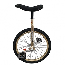 aedouqhr Bici aedouqhr Monociclo Oro da 20" / 24" per Bambini Grandi / Adolescenti / Adulti / Femmine / Maschio, per Principianti di Esercizi di Fitness, Bici con Cerchioni in Lega Antisdrucciolo, 24 Pollici