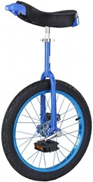 MRTYU-UY Bici Balance Bike, Monociclo, Bambini Adulti Acrobazie Balance Bikes Ruota Singola Antiscivolo Regolabile Sagomata Sella Ergonomica Altezza 150-175 cm, Regalo (20 Pollici Blu)