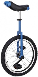 MRTYU-UY Bici Balance Bike, Monociclo Cerchio in lega di alluminio Telaio Equilibrio Ciclismo Esercizio Acrobatico Ruota per bici Sella ergonomica Sagomata Portante massimo 80 kg, Regalo (16 pollici giallo)