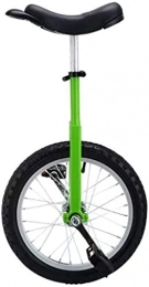 MRTYU-UY Bici Balance Bike, Monociclo Regolabile Antiscivolo Pneumatico Acrobatica Equilibrio Fitness Bici a Ruota Singola, Uso per Principianti Bambini Adulti Altezza 115-145 cm, Regalo (16 Pollici Blu)