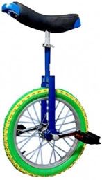 MRTYU-UY Bici Balance Bike, Ruota Trainer Monociclo Regolabile Antiscivolo Equilibrio Ciclismo Esercizio Competitivo Acrobatic Bike Ruota Singola per Adolescenti Principianti, Regalo (18 Pollici Blu)