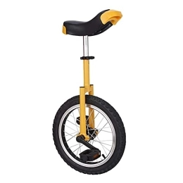  Bici Bicicletta da 18 Pollici Monociclo per Bambini Bicicletta da Equilibrio con Anello in Lega di Alluminio Addensato per Adulti, Gialla (Colore : Giallo, Dimensioni : 18 Pollici) Durevole