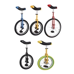 PINGPAI Monocicli Biciclette per Adulti Monociclo Mountain Bike Regolabili in Altezza, Monociclo da 20 Pollici con Pneumatici Neri per Sport all'Aria Aperta Fitness (Color : Red, Size : 20Inch) Durevole (Yellow 20Inch